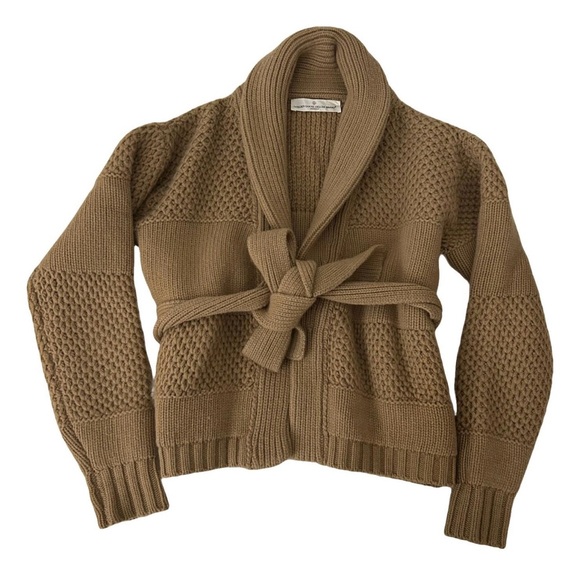 Golden Goose Brown Chunky Knit Cardigan - Picture 1 of 4